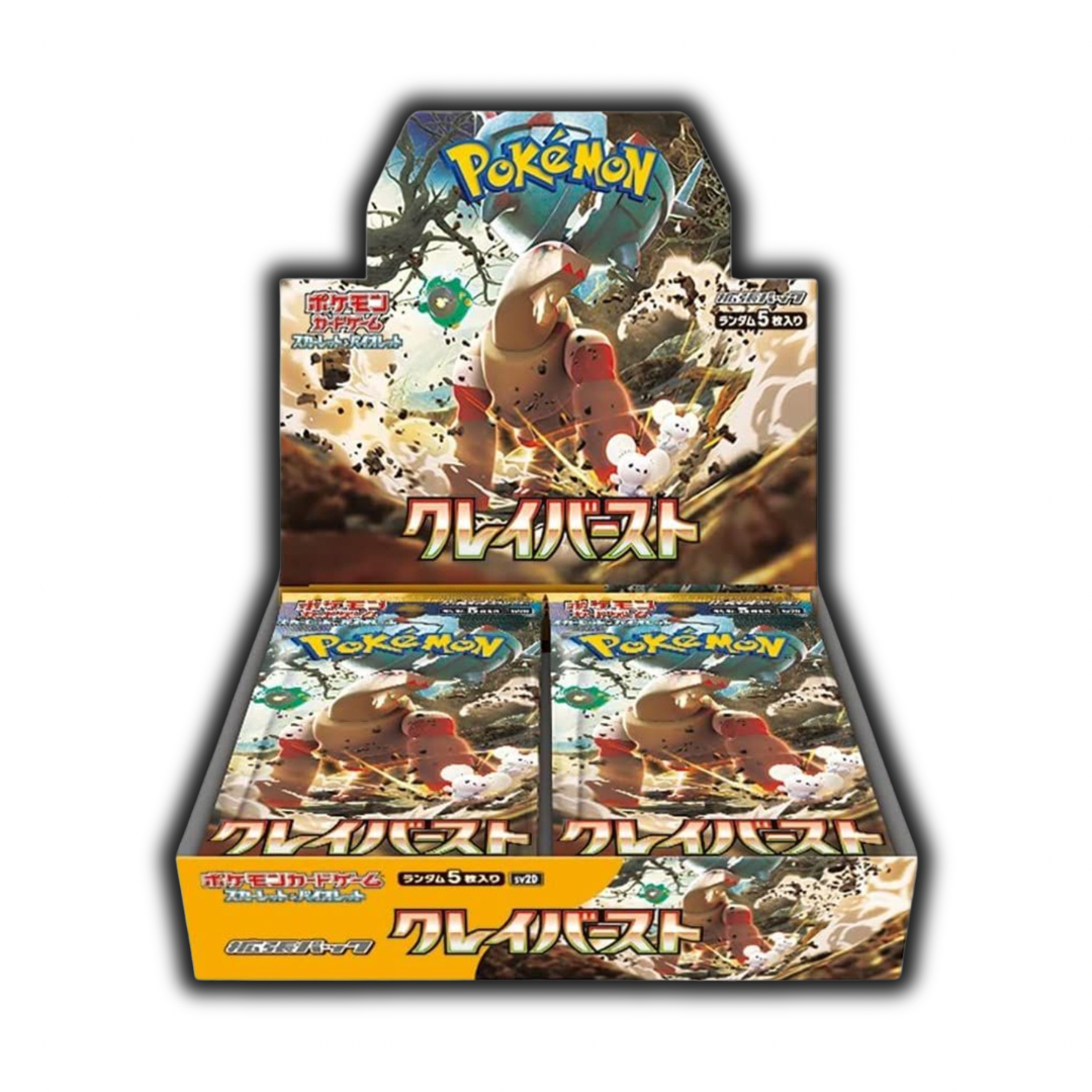 30 dollar pokemon booster box Clay burst booster box 30 packs 5 per pack – Card Maniac Collectibles