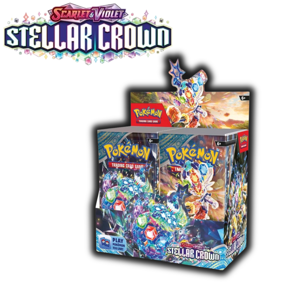 Scarlet & Violet Stellar Crown Booster Box - 36 packs per box - 10 cards per pack